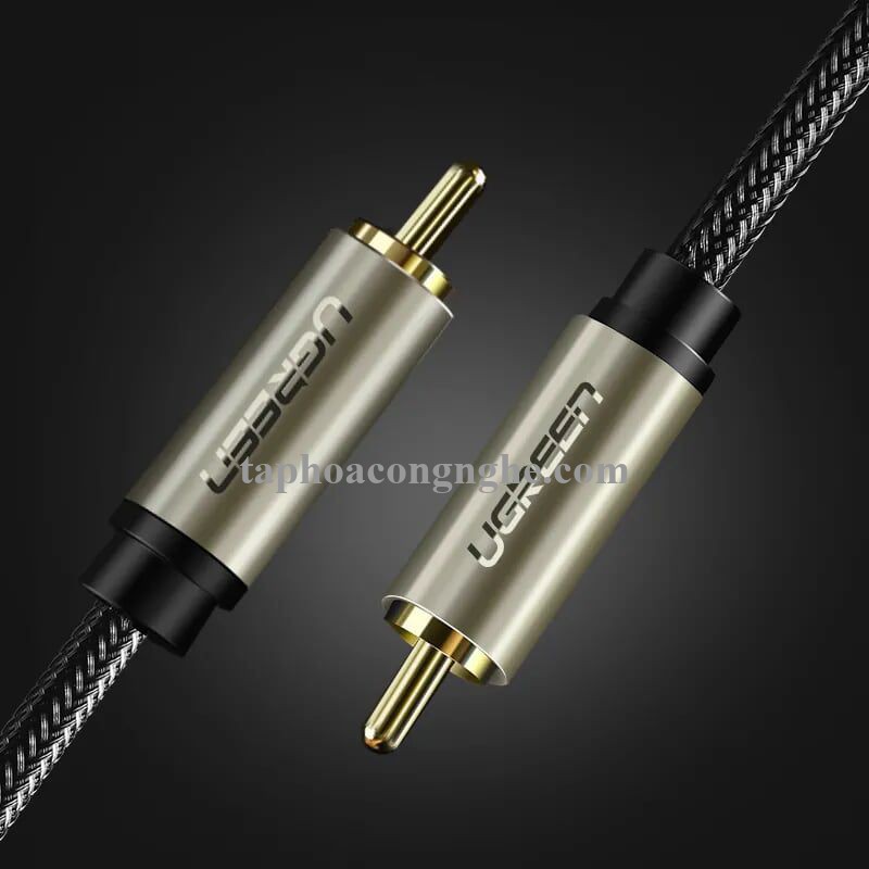 Ugreen 20739 3M màu Xám Cáp âm thanh bông sen Coaxial cao cấp AV133 30020739